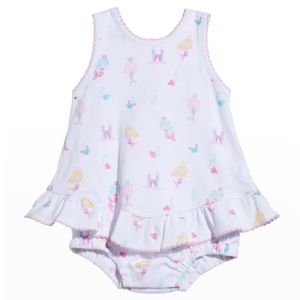 Kissy Kissy Girl's Mermaid Castle Bubble Romper 18-24M